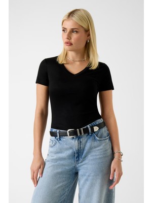 Velmora Guess V Yaka T-Shirt