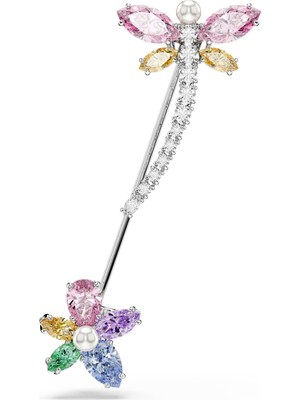 Swarovski Ariana Grande x Swarovski Broş Karışık Kesim Yusufçuk Çok Renkli Rodyum Kaplama