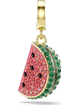Swarovski Idyllia Charm Karışık Kesim Karpuz Çok Renkli Sarı Altın Rengi Kaplama