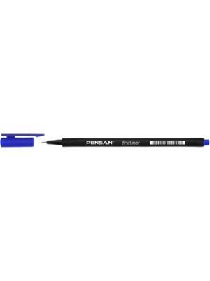 Pensan 6500 Mavi Fineliner 0.4 mm 1 Adet Keçe Uçlu Kalem Ergonomik Tasarım ile