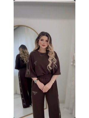 Taş Detaylı G Alt Üst Eşofman Takım