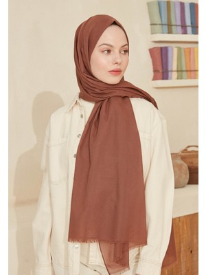 Fresh Scarfs Kakao İnce Pamuk Vual Şal