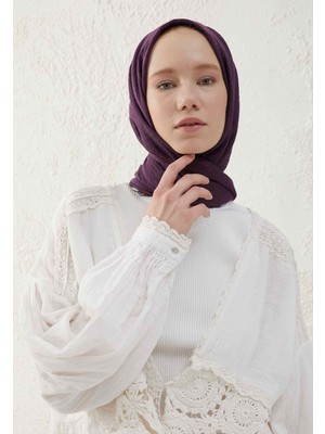 Fresh Scarfs Bürümcük Şal Patlıcan Moru