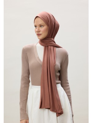 Fresh Scarfs Penye Şal Tarçın Kabuğu