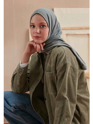 Fresh Scarfs Mavi / Gri Penye Şal
