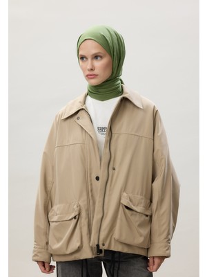 Fresh Scarfs İnce Pamuk Vual Şal Lime Kabuğu