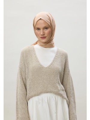 Fresh Scarfs İnce Pamuk Vual Şal Nude
