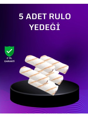 Uravas Store 5’li Mini Rulo Boya Seti Duvar Tavan Emülsiyon Uygulama
