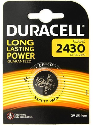 Uravas Store Mey Ithalat® Duracell Yuvarlak Düğme Pil 2430 3 Volt