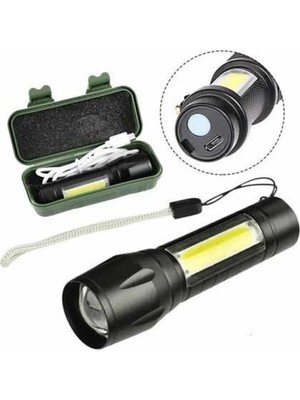 Uravas Store LED Lamba El Feneri Küçük Taşınabilir USB Şarjlı Acil Durum Lambası