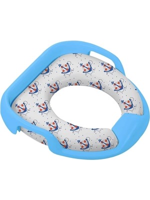 Uravas Store Softy Jumbo Kids Çocuk-Bebek Yanlardan Tutmalı Yumuşak Süngerli Klozet Kapağı Adaptörü