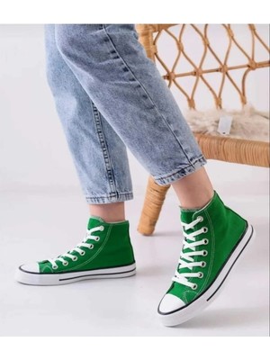Ymn Ayakkabı Yeşil Bilekli Spor Ayakkabı Çocuk Sneaker