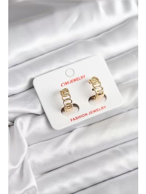 Uravas Store 14K Gold Renk Kaplama Samanyolu Model cm Kadın Küpe - TJ-BKP11406