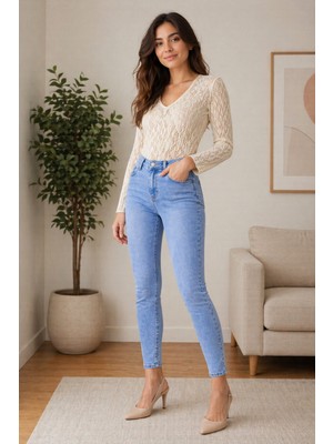 My Arja Kadın Dar Paça Yüksek Bel Extra Rahat Skinny Jeans