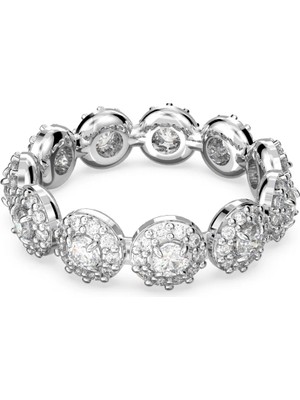 Swarovski Constella Band Yüzük Pave Beyaz Rodyum Kaplama 50 50
