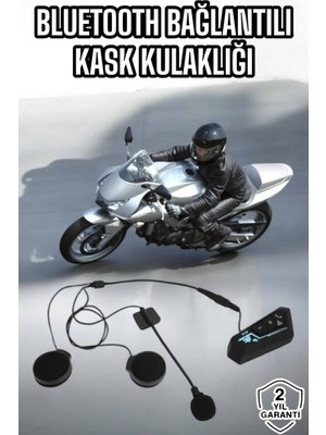Uravas Store Kask Kulaklığı Motosiklet Intercom Interkom Dinleme Konuşma Özellikli Su Geçirmez