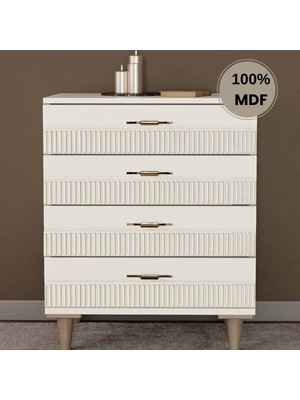 Comiet Menekşe 4 Çekmeceli Mdf Şifonyer