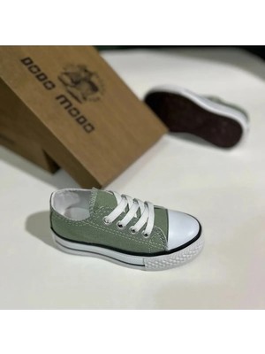 Ymn Ayakkabı Günlük Keten Rahat Yeşil Bebek & Çocuk Sneaker Convers Spor Ayakkabı