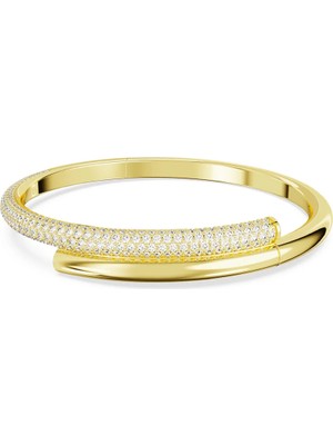 Swarovski Dextera Bileklik Mixed Links Beyaz Sari Altin Rengi Kaplama L