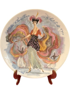 Limoges Limitli Üretim Porselen Duvar Tabağı - 21 cm Çapında - 98GIU1
