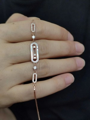 Moda Gümüş 925 Ayar Gümüş Sedef Taşlı Gümüş Kadın Bileklik