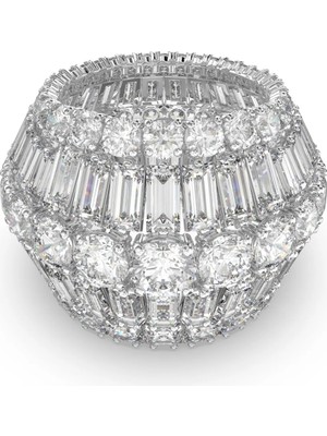 Swarovski Hyperbola Large Kokteyl Yüzük Beyaz Rodyum Kaplama 58
