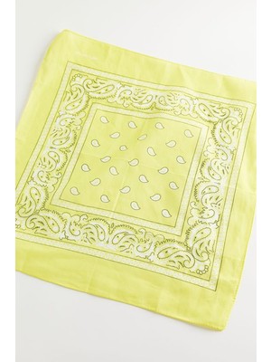 New Obsessions Neon Renkli Koton Kare Bandana