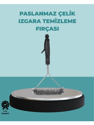 Uravas Store Uzun Saplı Paslanmaz Çelik Izgara Temizlik Fırçası