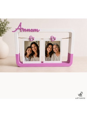 Arteneu Annem Yazılı Anneler Günü Dekoratif Hediyelik Fotoğraf Çerçevesi