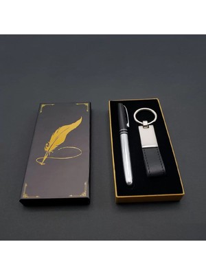 Uravas Store Silver Kalem ve Metal Anahtarlık
