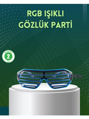 Uravas Store Işıklı LED Gözlük Parti Konser ve Etkinlik Aksesuarı