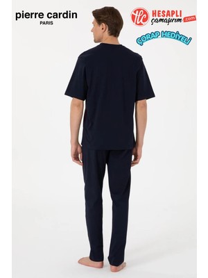 Pierre Cardin Erkek Bordo Jakarlı Kısa Kol Şortlu & Uzun 3'lü Özel Kutulu Pijama Takım