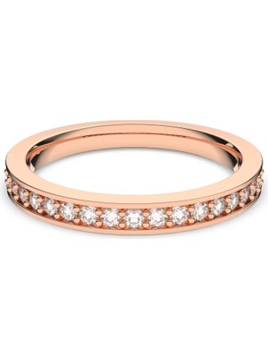 Swarovski Rare Yüzük Beyaz Pembe Altin Rengi Kaplama 60 60