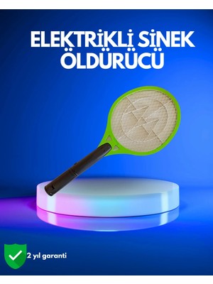 Uravas Store Pil ile Çalışan Elektrikli Sivrisinek Raketi | Kimyasal Içermeyen Hijyenik Çözüm