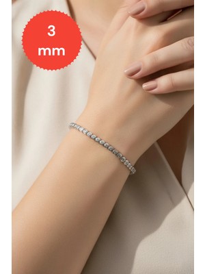 Moda Gümüş 925 Ayar Gümüş Su Yolu Kadın Bileklik