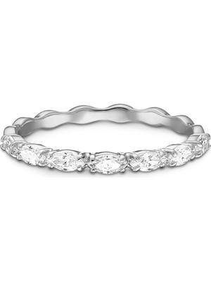 Swarovski Vittore Marquise Yüzük Beyaz Rodyum Kaplama 58 58