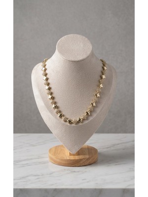 Gmn Collection Premium Seri Xuping Van Cleef Yonca Motifli Altın Kaplama Kolye