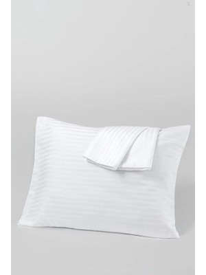 Uravas Store Nevresim Dünyası 2 Adet Zeus Serisi Pamuk Saten Otel Yastık Kılıfı 50X70
