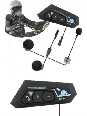 Uravas Store Yeni Nesil Dinleme ve Konuşma Özellikli Intercom Kask Kulaklığı 5.0 Bluetooth