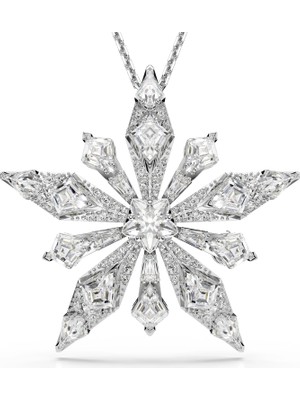 Swarovski Idyllia Kolye ve Broş Yildiz Beyaz Rodyum Kaplama