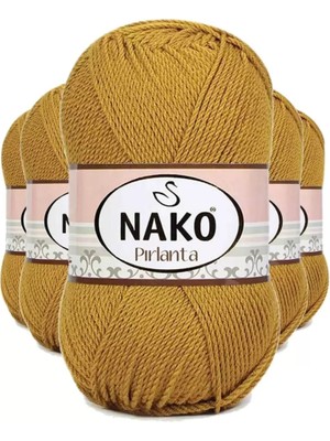 Royaleks Group 5 Adet Pırlanta Amigurumi El Örgü Ipi Yünü Altın 6706