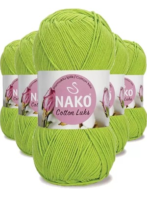 Royaleks Group 5 Adet Cotton Lüks Yelek Tunik Kazak Bluz Hırka Ipi Yünü Fıstık Yeşili 97567