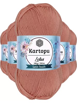 Royaleks Group 5 Adet Lotus Bikini Büstiyer Bluz Örgü Ipi  K103 Pişmiş Ayva