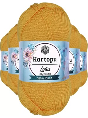 Royaleks Group 5 Adet Lotus Bikini Büstiyer Bluz Örgü Ipi  K318 Koyu Sarı