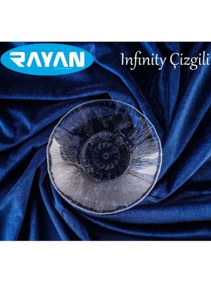 Royaleks Group Güneş Yıldız Gül Model 6'lı Cam Tabak ROYALEKS-G-403