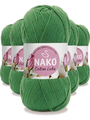 Royaleks Group 5 Adet Cotton Lüks Yelek Tunik Kazak Bluz Hırka Ipi Yünü Yeşil 97576