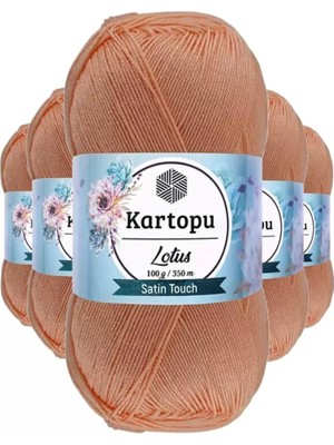 Royaleks Group 5 Adet Lotus Bikini Büstiyer Bluz Örgü Ipi  K277 Şeftali