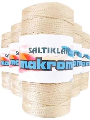 Royaleks Group 5 Adet Polyester Makrome Ipi 230 Açık Bej 100 gr