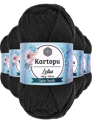 Royaleks Group 5 Adet Lotus Bikini Büstiyer Bluz Örgü Ipi  K940 Siyah
