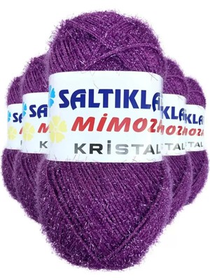 Royaleks Group 5 Adet Mimoza Kristal Işıltılı Şal Patik Yelek Ipi 86